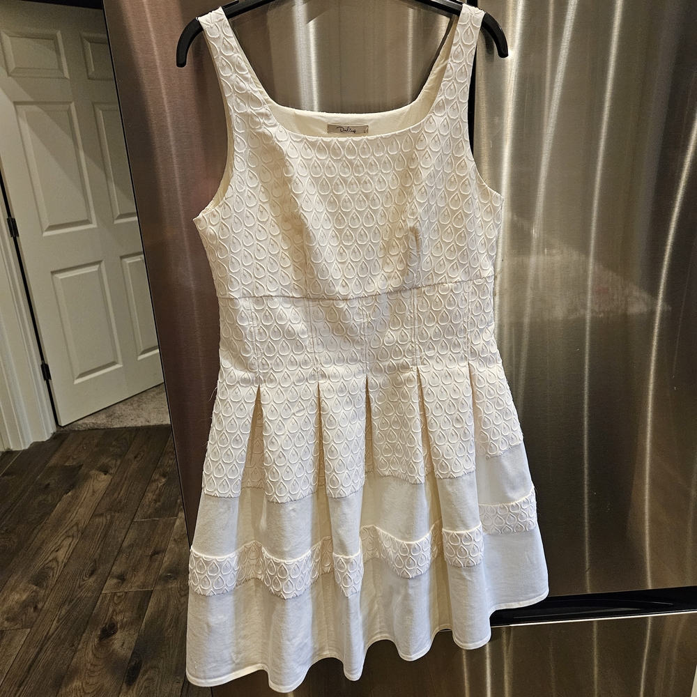 Darling A-Line Classic Cut Cream Dress